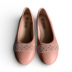 Women's Harbor sides Wander Comfortably  Memory Foam Pink Flats